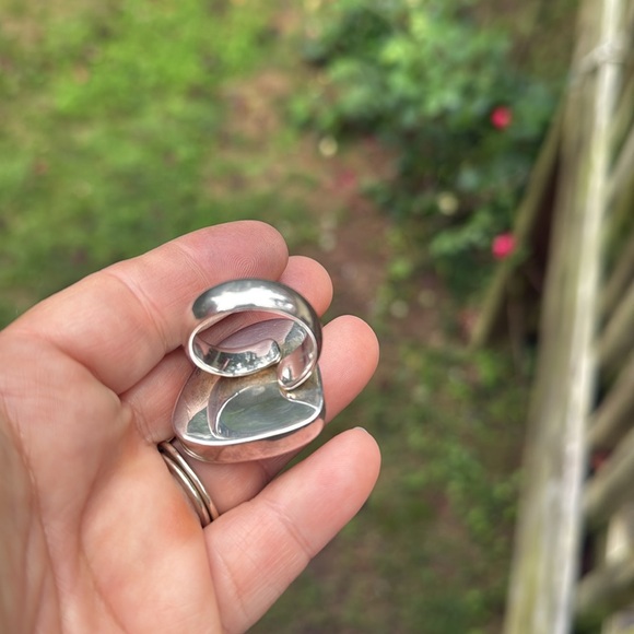 Enormous natural Boulder opal ring - Picture 7 of 7